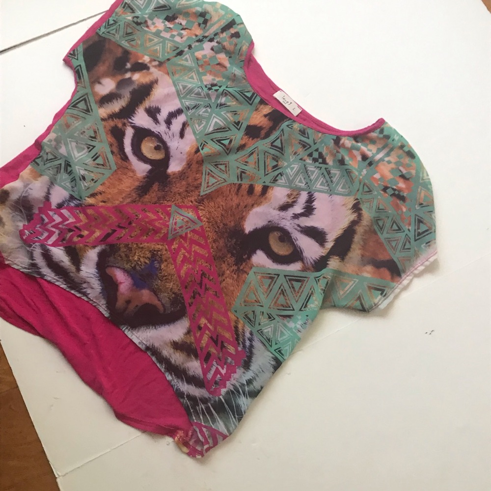 Love J shirt Tiger Eyes Top Shirt size L - Picture 3 of 4